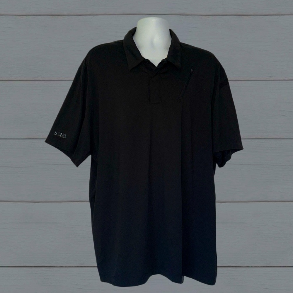 5.11 Tactical Black Polo Shirt Men’s XL/XXL Fit | Chest Pocket